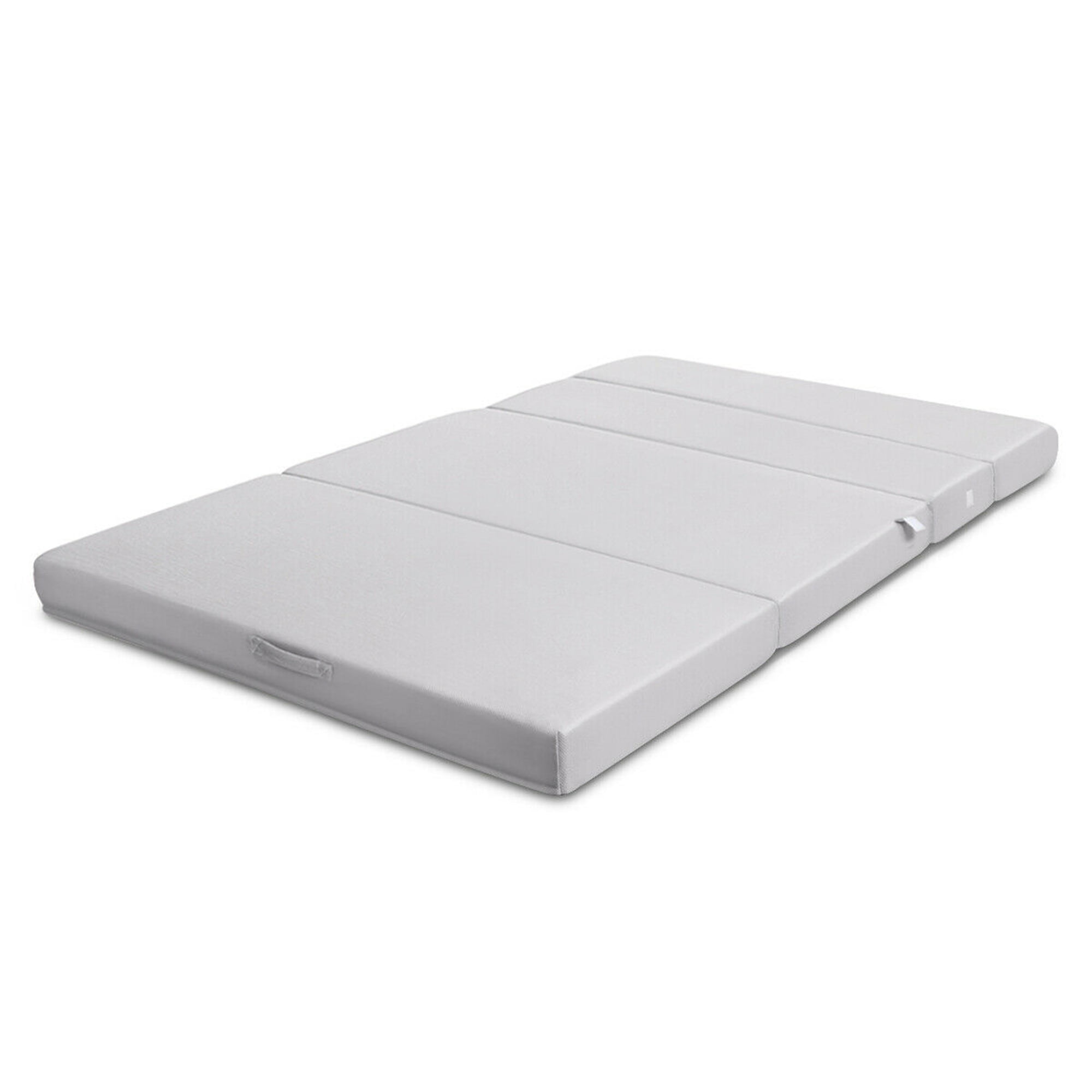 Gymax 4 Full XL Size Foam Folding Mattress Sofa Bed Guests Floor Mat Carrying Handles