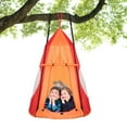 thumbnail image 1 of Gymax 40'' Kids Hanging Chair Swing Tent Set Hammock Nest Pod Seat Orange, 1 of 10
