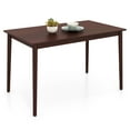 thumbnail image 1 of Gymax 48'' Rectangular Dining Table for 4 w/ Rubber Wood Legs Mid Century Modern, 1 of 9