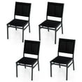 thumbnail image 1 of Gymax 4PCS Outdoor Dining Chairs w/ Breathable Seat Backrest Heavy-Duty Aluminum Frame, 1 of 9