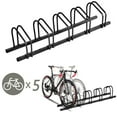 thumbnail image 1 of Gymax 5 Bike Bicycle Stand Parking Garage Storage Cycling Rack Black, 1 of 9
