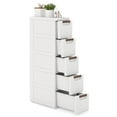 thumbnail image 1 of Gymax 5-Drawer Narrow Rolling Storage Cabinet w/ Pull Handles Built-in Wheels, 1 of 9