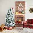 thumbnail image 1 of Gymax 5 FT Artificial Hinged Christmas Snow-Flocked Tree w/ Metal Stand, 1 of 10