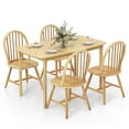 thumbnail image 1 of Gymax 5 PCS Wooden Dining Table Set 48'' Rectangular Kitchen Table & 4 Windsor Chairs, 1 of 9