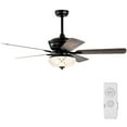 thumbnail image 1 of Gymax 52'' Ceiling Fan with 3 Wind Speeds 5 Reversible Blades & Remote Control Grey, 1 of 10