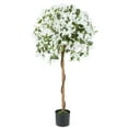 thumbnail image 1 of Gymax 53'' Artificial Azalea Tree Faux Floral Plant w/ Red Azalea Flowers Nursery Pot, 1 of 10