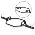 thumbnail image 1 of Gymax 56'' Olympic Hexagon Deadlift Bar Trap Bar W/ Folding Grips Powerlifting, 1 of 10