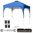 thumbnail image 1 of Gymax 6.6x6.6 FT Pop up Canopy Tent Shelter Height Adjustable w/ Roller Bag Blue, 1 of 9