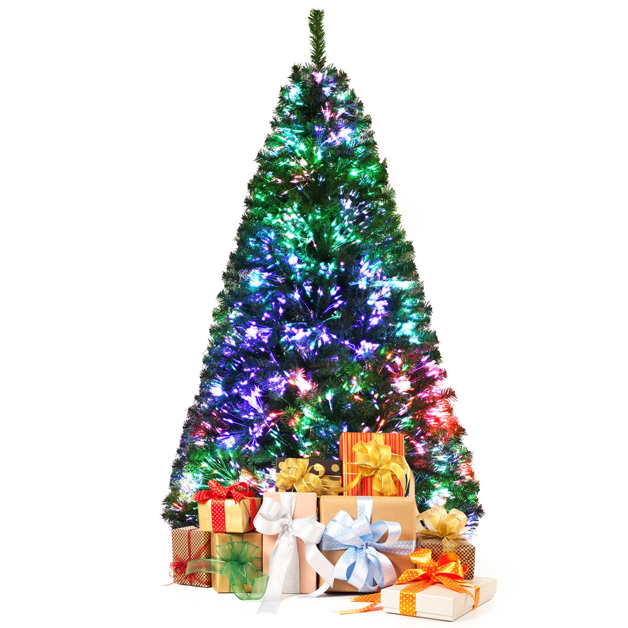 Gymax 6 FT Pre-lit Artificial Christmas Tree w/APP Control & 15 Lighting  Modes GYM08412 - The Home Depot