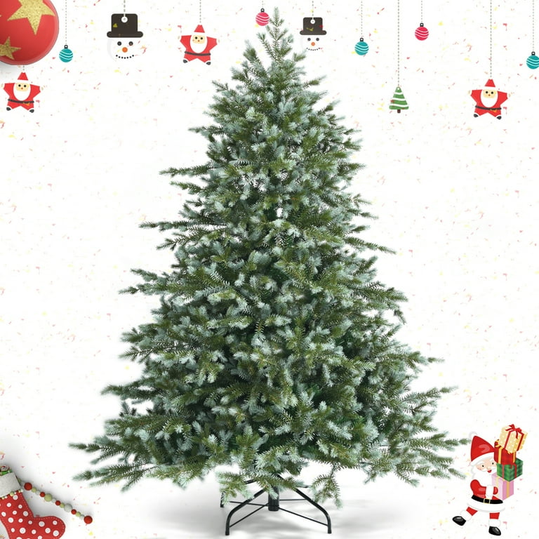 Gymax 6ft Decorative Artificial Christmas Tree, Unlit, Hinged