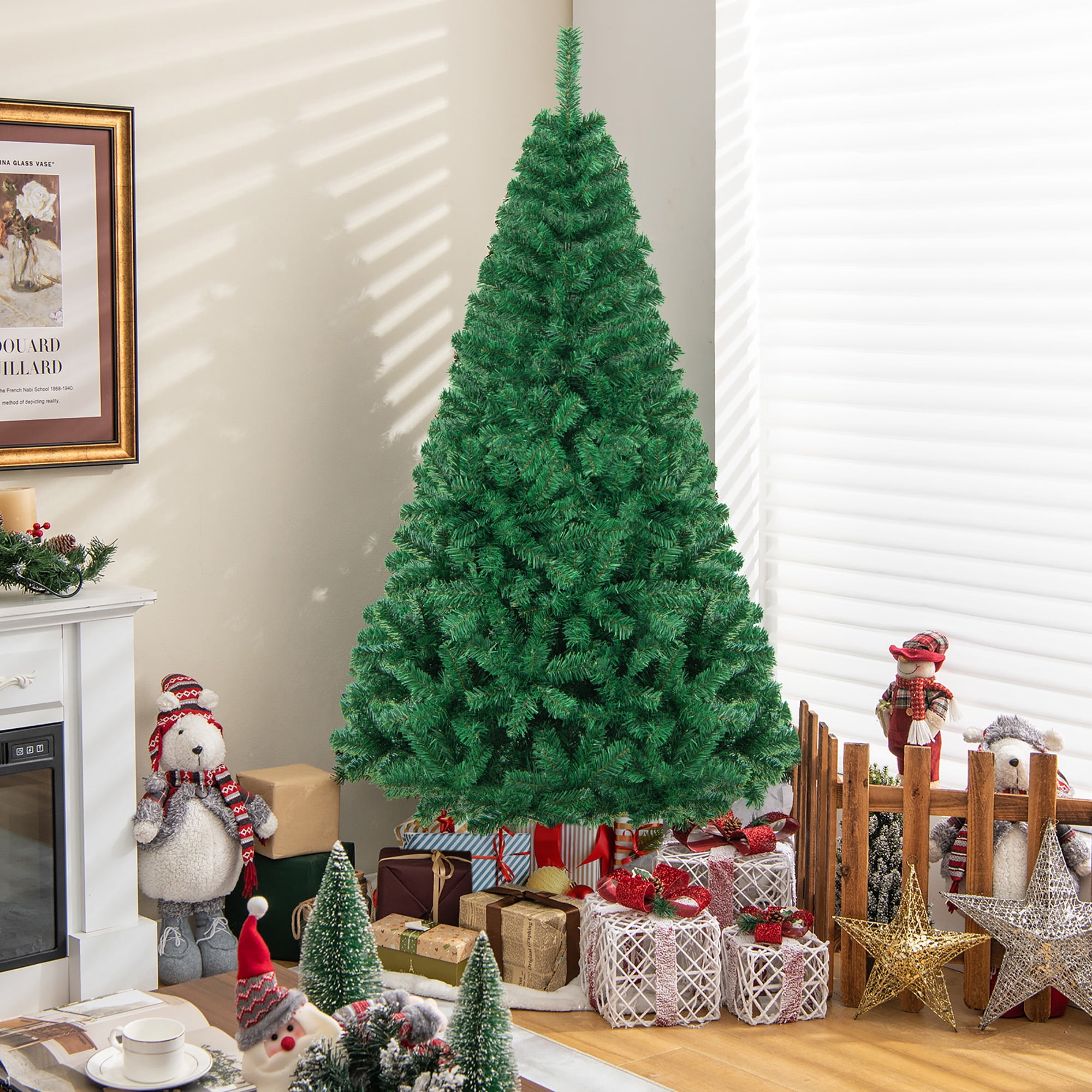 Gymax 6' Green Holiday Season Artificial PVC Christmas Tree Indoor ...