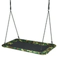 thumbnail image 1 of Gymax 60'' Kids Giant Tree Rectangle Swing 700 lbs w/ Adjustable Hanging Ropes Camo Green, 1 of 7