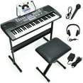 thumbnail image 1 of Gymax 61-Key Electronic Keyboard Piano Starter Set w/Stand Bench Headphones, 1 of 10