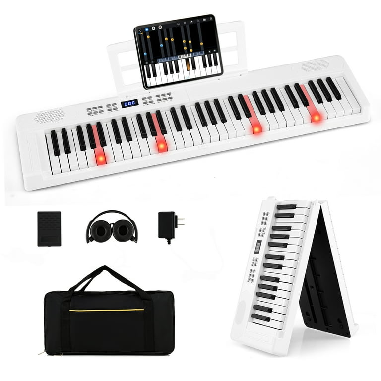 Gymax 61-Key Foldable Piano Keyboard w/MIDI Split Function