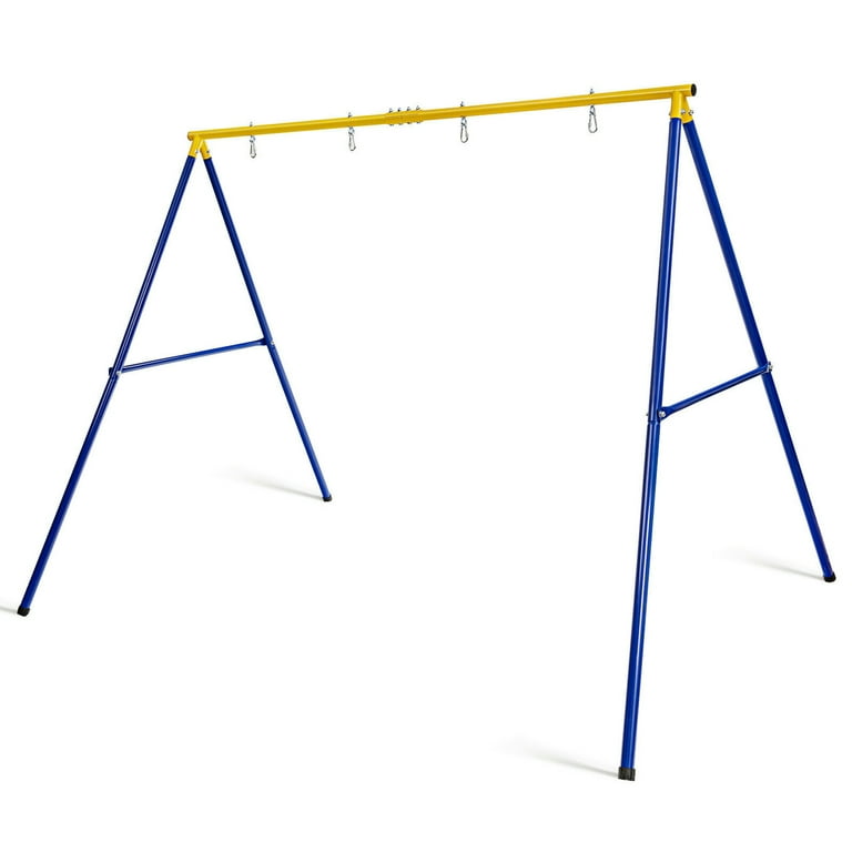 Gymax 660 LBS Heavy-Duty Metal Swing Frame, 98