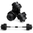 thumbnail image 1 of Gymax 66Lbs 2 in 1 Adjustable Dumbbell Set Strength Training Set Home Gym Exercise, 1 of 10