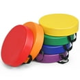 thumbnail image 1 of Gymax 6PCS Round Kids Floor Cushion Toddler Foam Seat Cushion Waterproof Colorful, 1 of 10