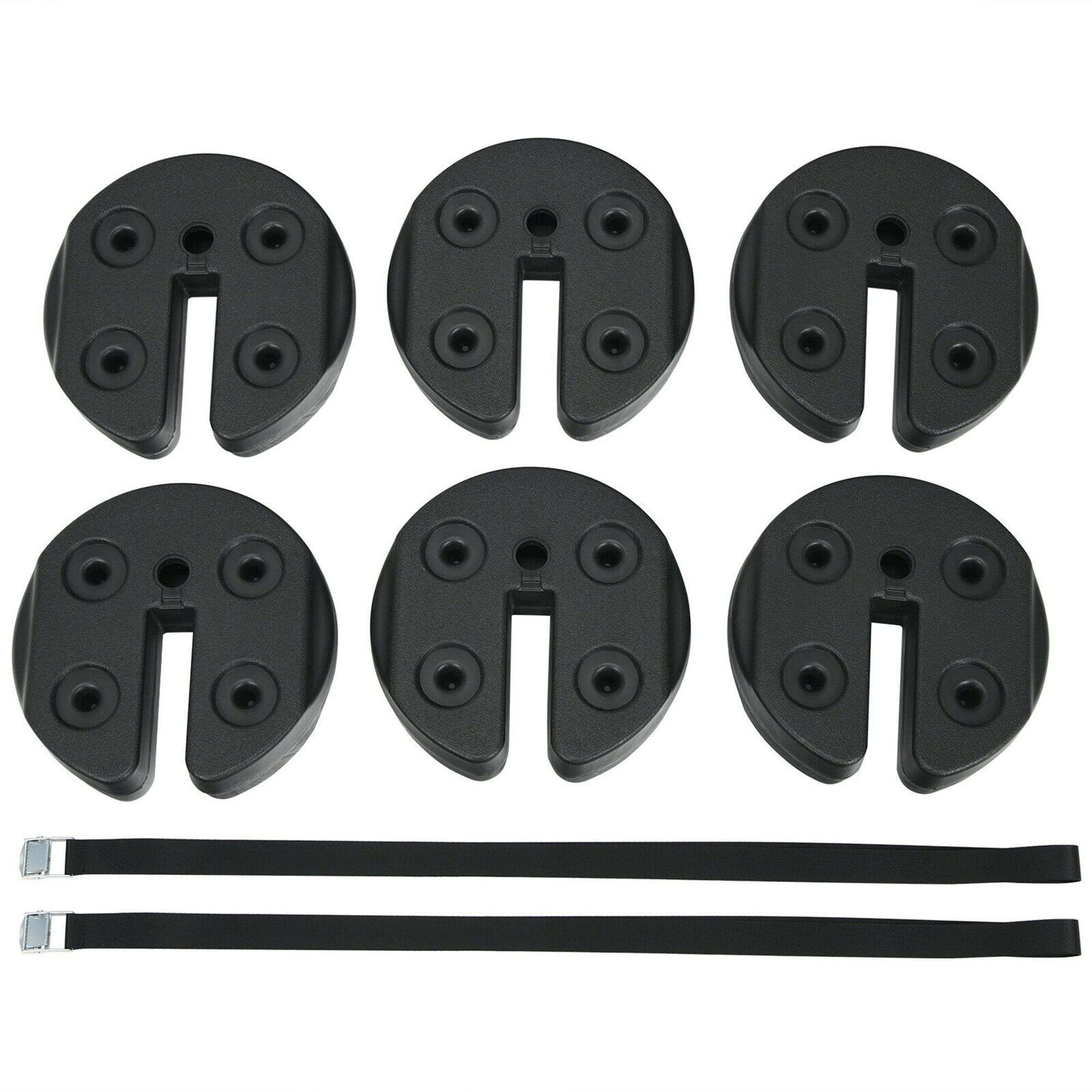 Black Plastic Water-Filled Weight Plates for Canopy Tent