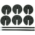 thumbnail image 1 of Gymax 6PCS Weight Plates Patio Canopy Tent Gazebo Shade Umbrella Water Filled 30LBS, 1 of 10