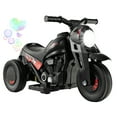 thumbnail image 1 of Gymax 6V Kids Bubble Car Electric Ride on Motorcycle w/ Music Button & LED Headlight Black, 1 of 10