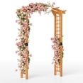 thumbnail image 1 of Gymax 7.5 FT Garden Arch Wooden Arbor Outdoor Wood Trellis for Climbing Plants, 1 of 10