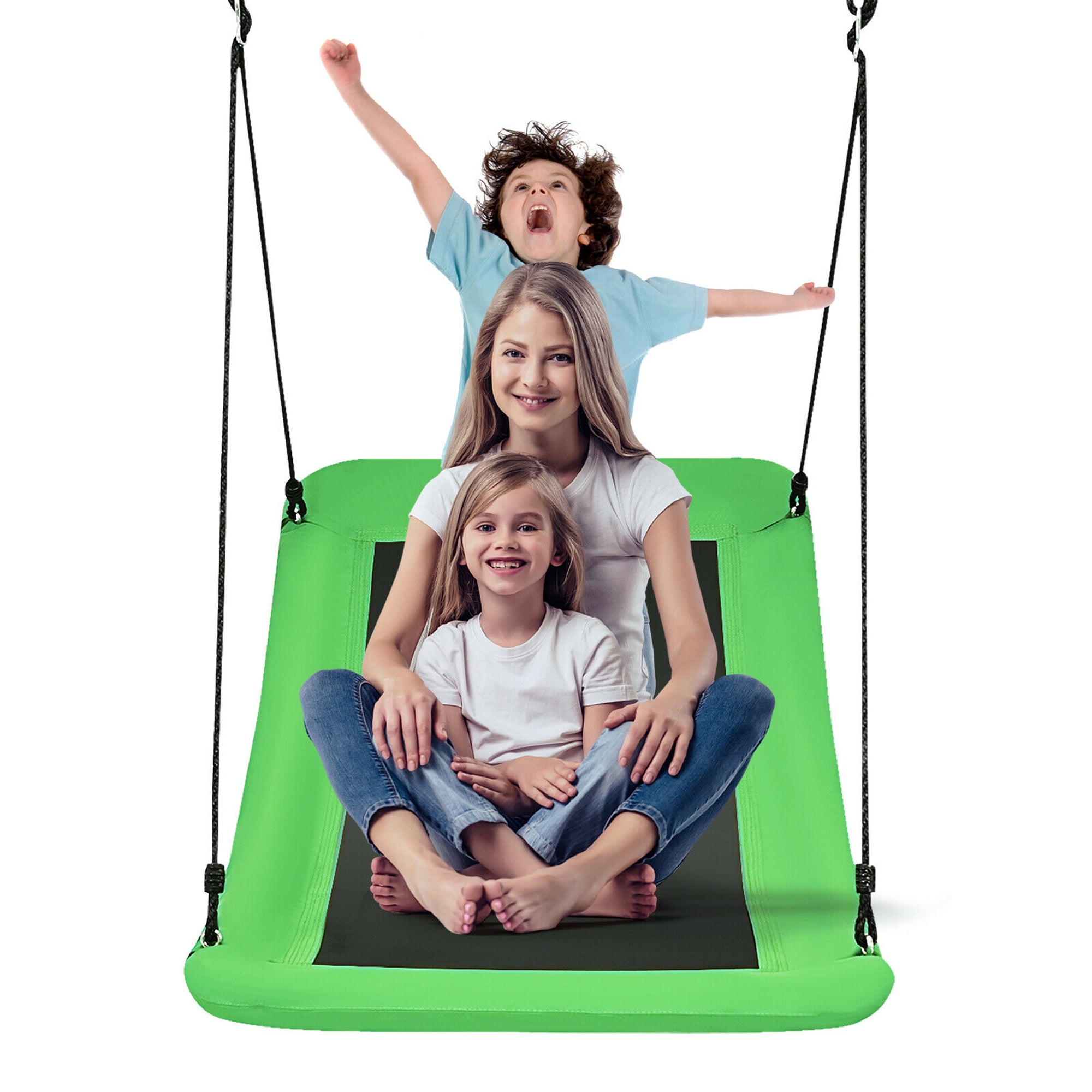 Gymax 700lb Giant 60'' Platform Tree Swing for Kids and Adults 