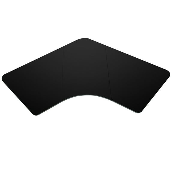 Gymax 72'' L Shaped Splice Desktop for Standard & Sit to Stand Desk Frame Black