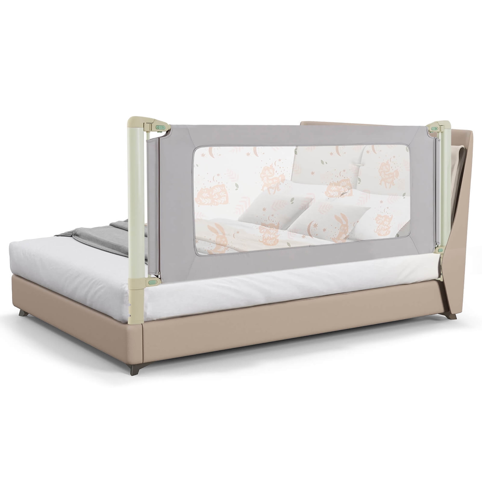 Gymax 79'' Bed Rail for Toddlers Infants Foldable Safety Bed Guardrail