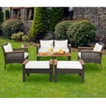 thumbnail image 1 of Gymax 7PCS Patio Rattan Sofa Set Outdoor Wicker Conversation Set w/ Coffee Tables, 1 of 10