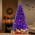 thumbnail image 1 of Gymax 8 Halloween Tree Artificial Decoration Tree w/1408 Branch Tips 6 Lighting Modes, 1 of 9