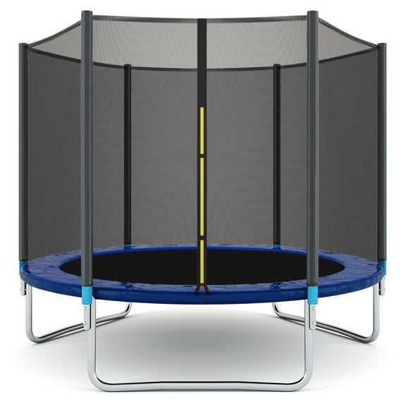 Gymax 8' Trampoline Combo Bounce Jump Safety Enclosure Net Spring Safety Pad