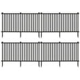 thumbnail image 1 of Gymax 80'' x 39'' Vinyl Picket Fence 4 No Dig Fence Panels for Soft Ground White, 1 of 10