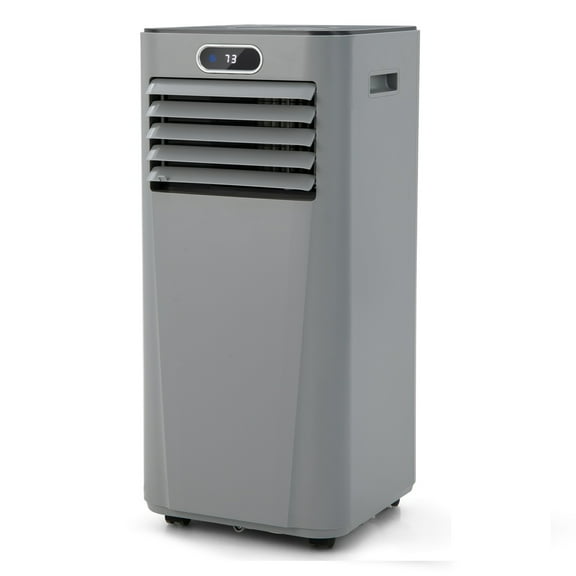 Gymax 8000 BTU 3-in-1 Portable Air Conditioner ASHRAE AC Unit Air Cooler w/ 24H Timer Gray
