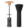 thumbnail image 1 of Gymax 87'' Tall Patio Propane Heater 48,000 BTU W/ Cover & Table Grey, 1 of 10