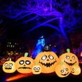 thumbnail image 1 of Gymax 8FT Halloween Pumpkins Stack Decor Inflatable Pumpkin Station w/ LED Lights, 1 of 10