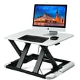 thumbnail image 1 of Gymax Adjustable Height Sit/Stand Desk Computer Lift Riser Laptop Work Station White, 1 of 10