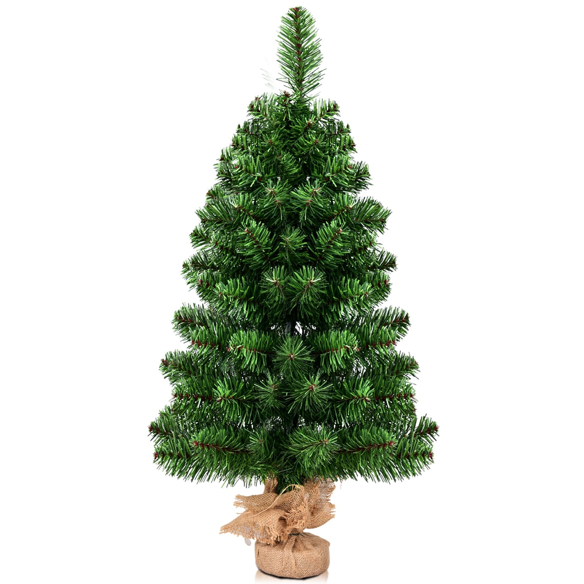 Gymax Artificial PVC Christmas Tree Small Holiday Season Home Decoration Decor 3Ft
