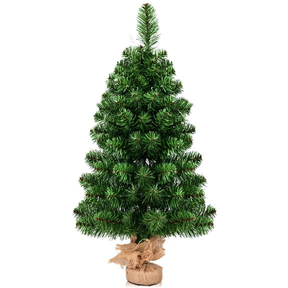Gymax Artificial PVC Christmas Tree Small Holiday Season Home Decoration Decor 3Ft