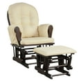 thumbnail image 1 of Gymax Baby Nursery Relax Rocker Rocking Chair Glider & Ottoman Set w/ Cushion Beige, 1 of 10