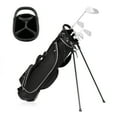 Gymax Golf Stand Bag Lightweight Carrier with Divider Tubes and