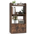 thumbnail image 1 of Gymax Bookcase w/ Drawer 3-Tier Open Shelf Anti-Toppling Kits for Living Room Coffee, 1 of 9