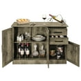 thumbnail image 1 of Gymax Buffet Storage Cabinet Console Table Kitchen Sideboard Drawer Grey, 1 of 10