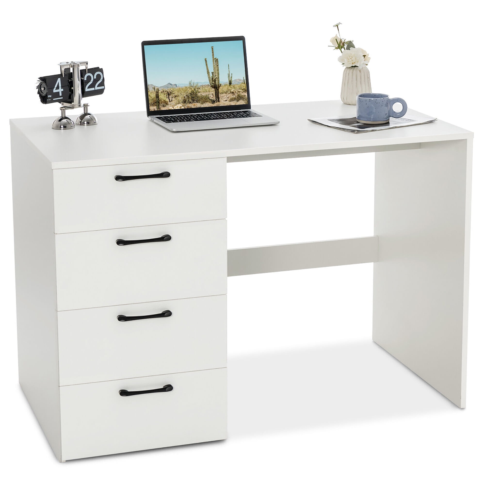 Gymax Computer Desk Study Writing Workstation Vanity Table Home Office