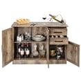 thumbnail image 1 of Gymax Console Table Kitchen Sideboard Drawer Buffet Storage Cabinet Natural, 1 of 10