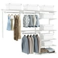 thumbnail image 1 of Gymax Custom Closet Organizer Kit 4 to 6 FT Wall-mounted Closet System w/ Hang Rod, 1 of 7