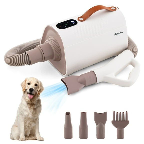 Gymax Dog Dryer Pet Hair Blower w/Negative Ion Function LED Screen Temperature Control