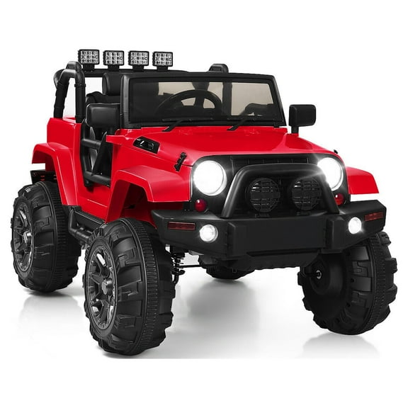 Gymax Electric 12V Kids Ride-on Car Truck Parent Control with 2.4 GHZ Remote Control Red