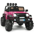 thumbnail image 1 of Gymax Electric Kids Ride On 12V Truck Car w/ MP3 Remote Control Pink, 1 of 9