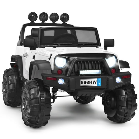 Gymax Electric Kids Ride On 12V Truck Car w/ MP3 Remote Control White