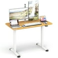 thumbnail image 1 of Gymax Electric Standing Desk Adjustable Stand up Computer Desk Anti-collision Natural, 1 of 10